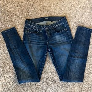 Bebe Dark Wash Skinny Jeans